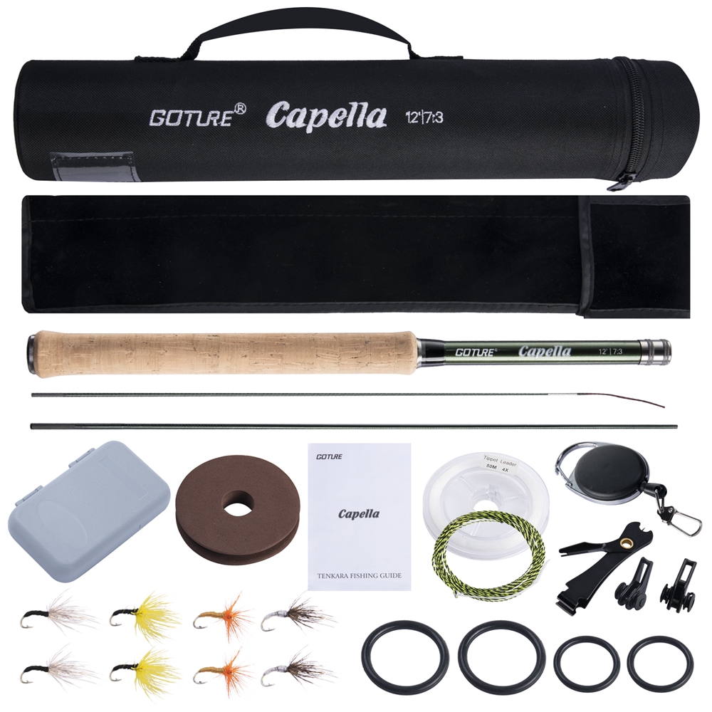 Fishing Rod Carbon Fiber - Goture Tenkara Fly Fishing Rod Combo