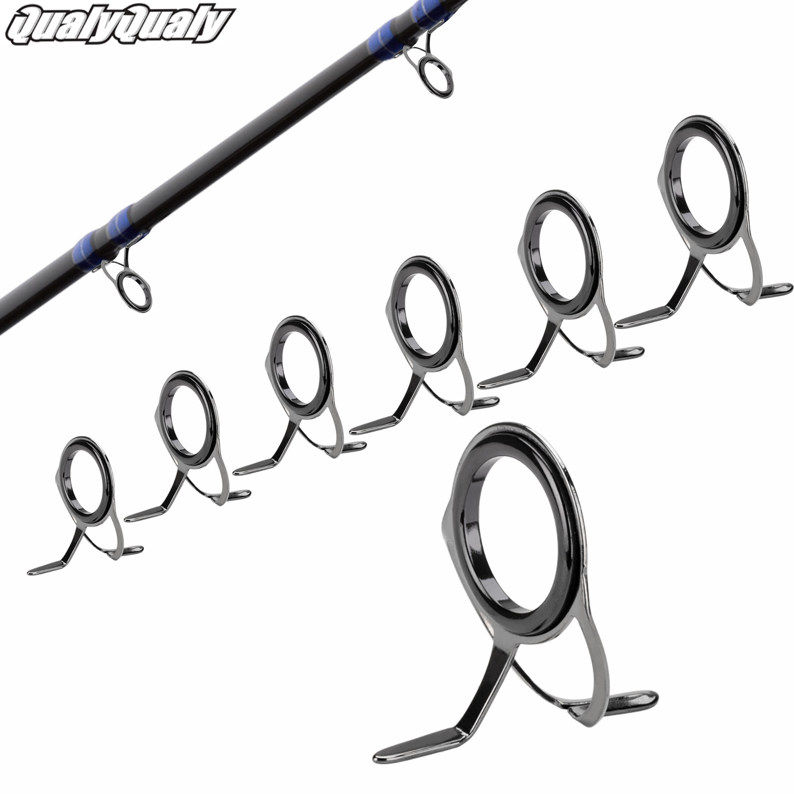 7pcs Fishing Rod Guides Repair - Fishing Rod Guide Replacement ulasan dan harga