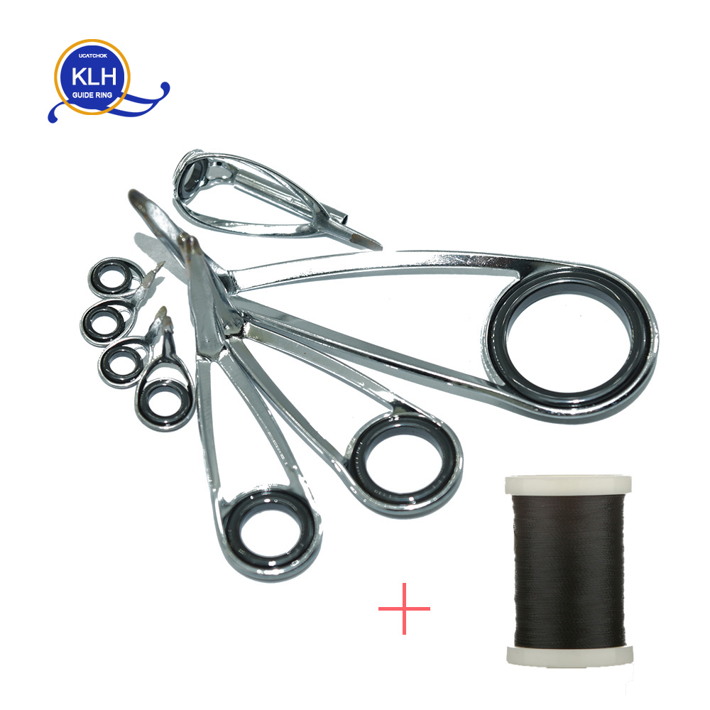 8pcs/Kit KLH Bracket Stainless - Fishing Rod Spinning ulasan dan harga