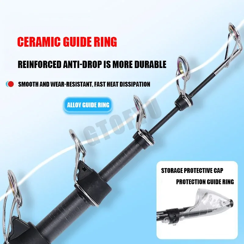 2.1-4.5M Telescopic Surf Rod S - Fishing Rod Surf ulasan dan harga